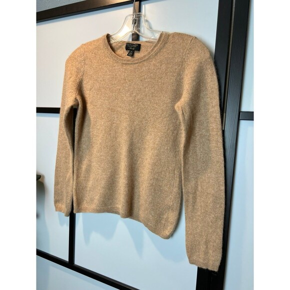 Charter Club Luxury Women's Cashmere Crew Neck Pullover Brown Sweater Sz small - Picture 2 of 7